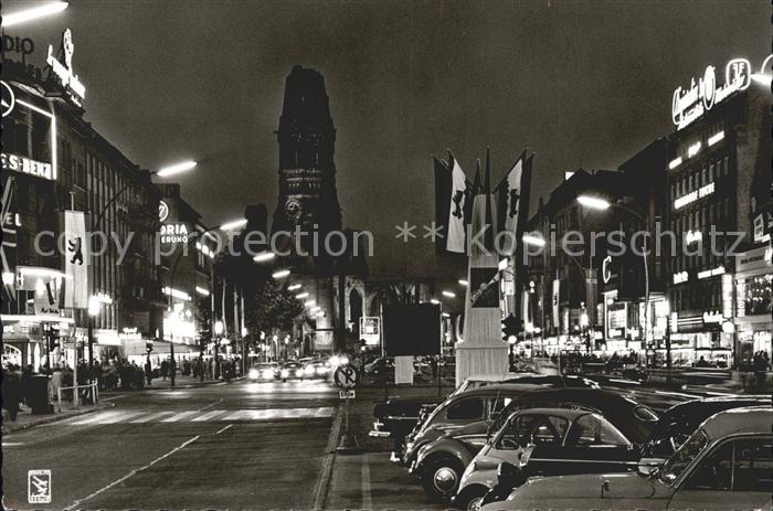 BERLIN CITY Kurfuerstendamm bei Nacht