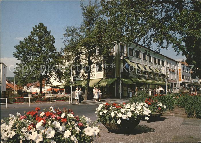 Bad Orb Salinenplatz mit Cafe Sprudel