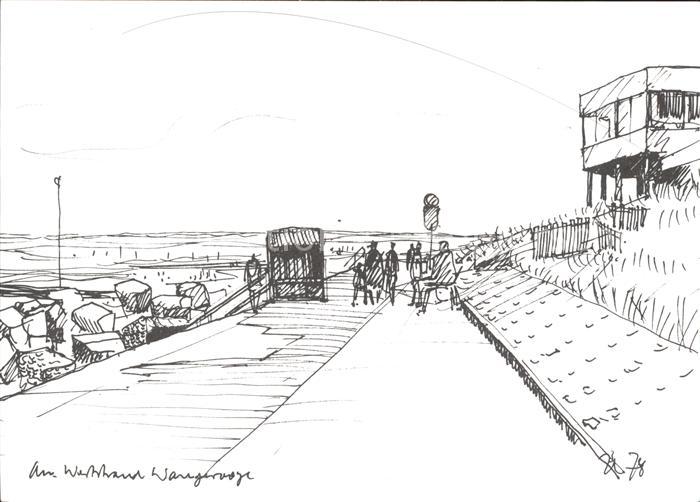 Wangerooge Nordseebad Am Weststrand Wangerooger Skizzen