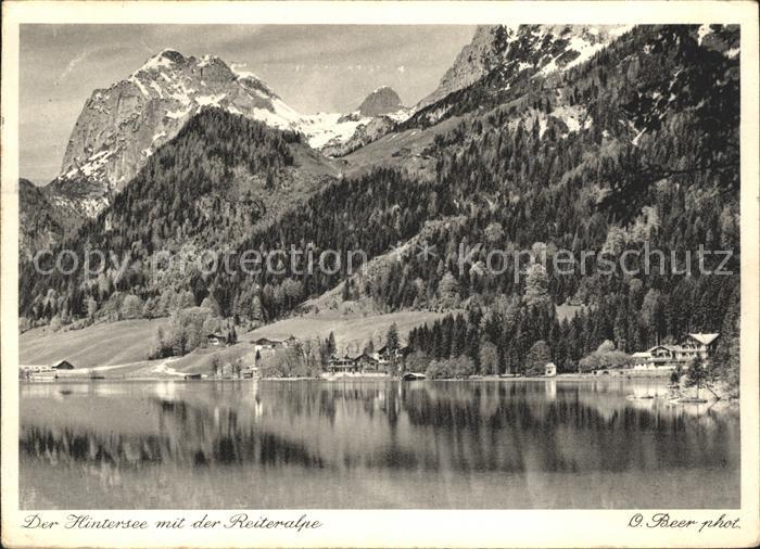 Hintersee Berchtesgaden mit der Reiteralpe