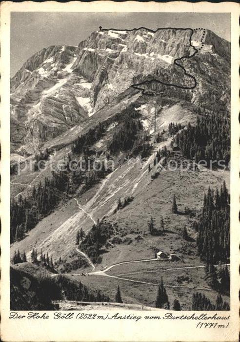 Hoher Goell Anstieg vom Burtschellerhaus