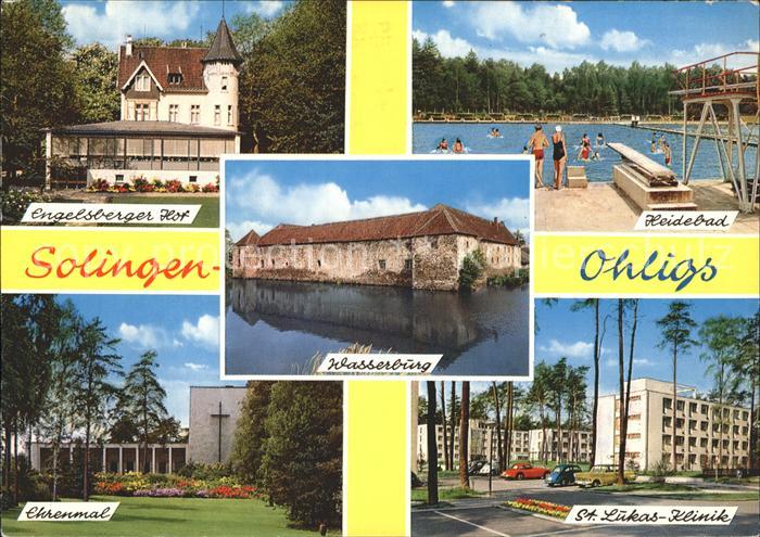Solingen Engelsberger Hof Heidebad Ehrenmal St Lukas Klinik Wasserburg
