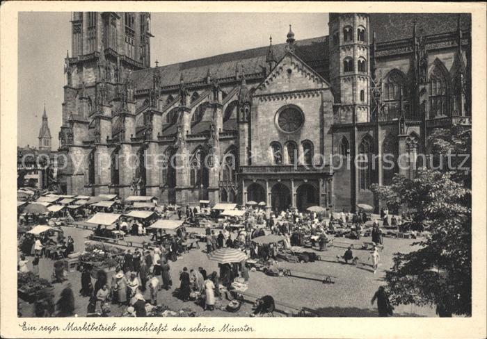 Freiburg Breisgau Markt am Muenster