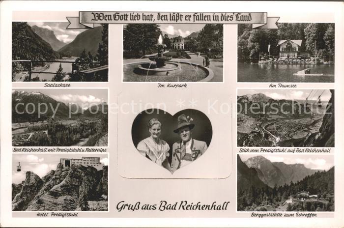 Bad Reichenhall Saalachsee Kurpark Thumsee Predigtstuhl Hotel Berggaststaette zu