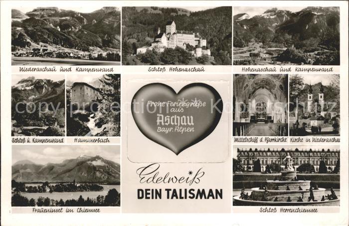 Aschau Chiemgau Kampenwand Schloss Hohenaschau Hammerbach Pfarrkirche Fraueninse