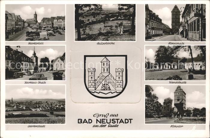 Bad Neustadt Marktplatz Luitpoldhoehe Hohnstr Kurhausstr Wandelhalle Gartenstadt
