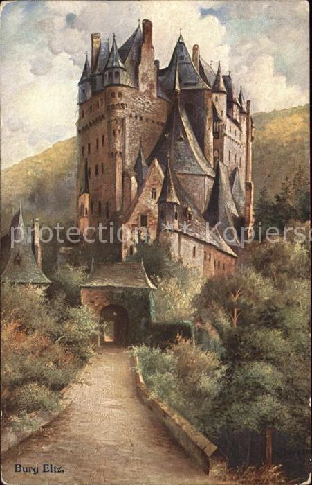 Burg Eltz Kuenstlerkarte