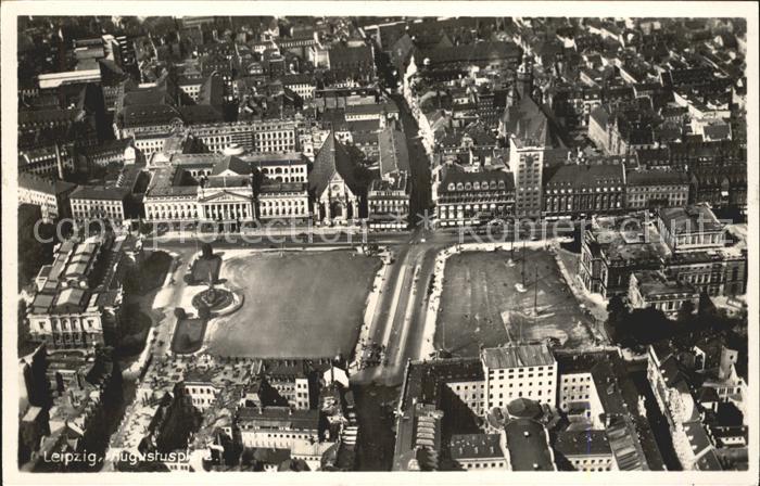 LEIPZIG Sachsen Augustustplatz Fliegeraufnahme