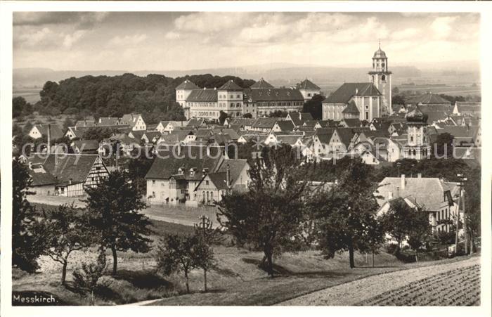 Messkirch Ortsansicht mit Kirche