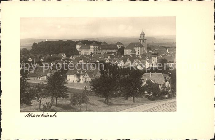 Messkirch Ortsansicht Kirche