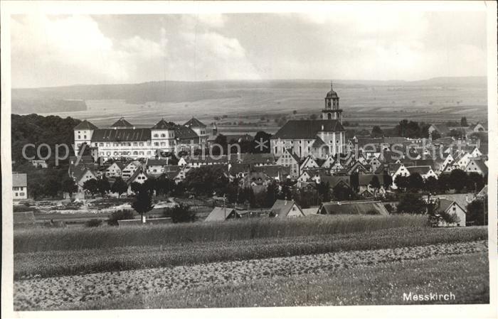 Messkirch Ortsansicht mit Kirche