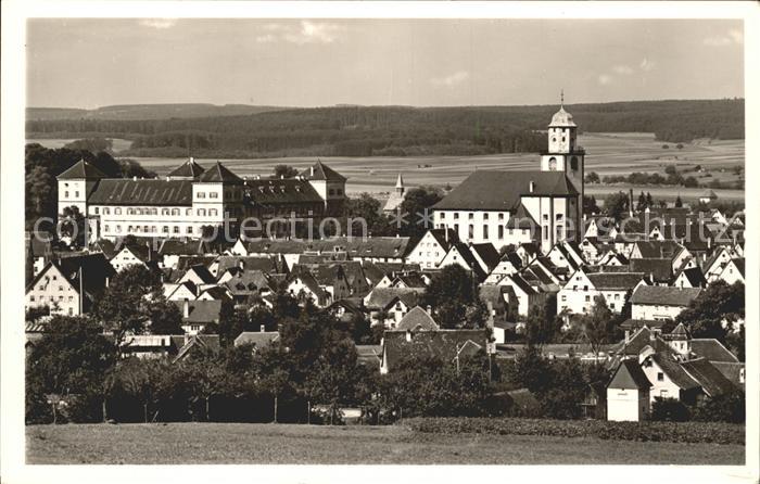 Messkirch Ortsansicht mit Kirche