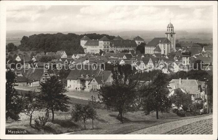 Messkirch Ortsansicht mit Kirche