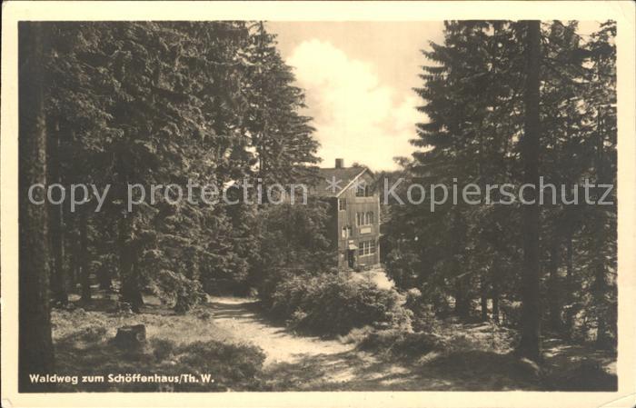 Manebach Waldweg zum Schoeffenhaus