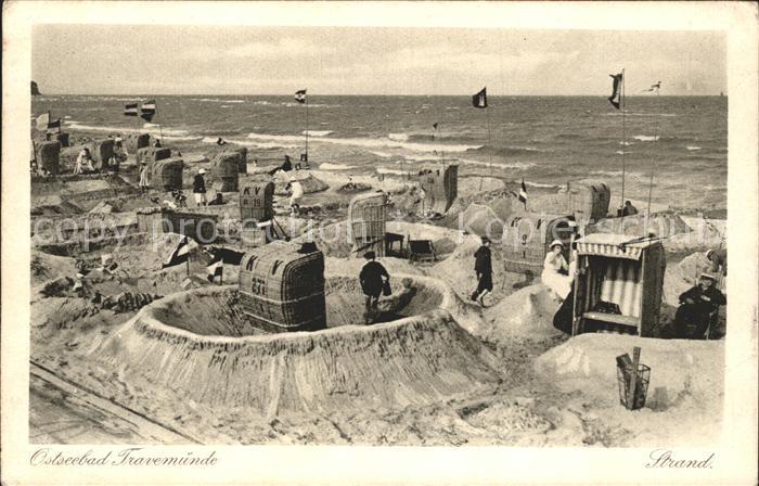 Travemuende Ostseebad Ostseebad Strandpartie