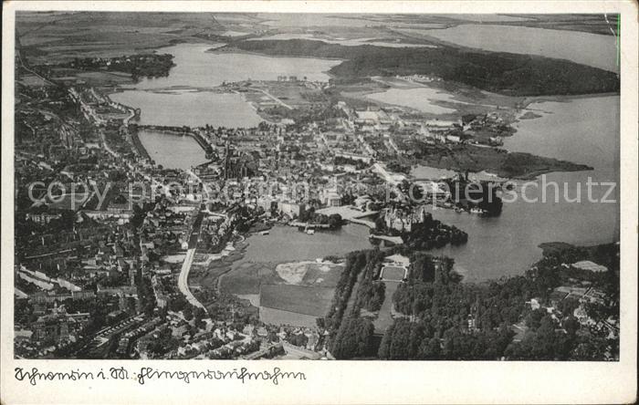 Schwerin Mecklenburg Fliegeraufnahme