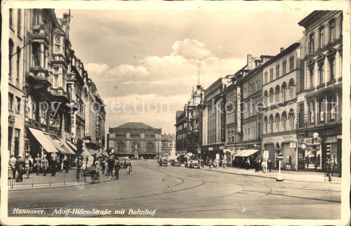 HANNOVER  CITY AH Strasse mit Bahnhof