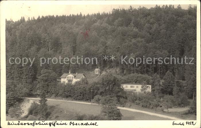 Oberachtel Fraenkische Schweiz Kindererholungsheim Oberachtal