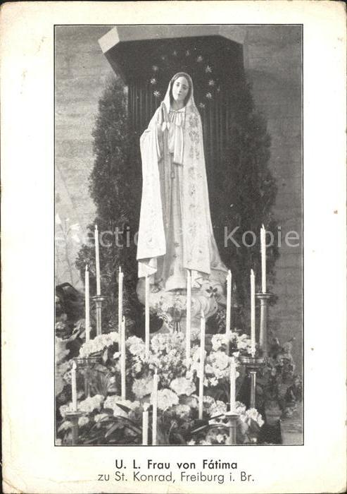 Freiburg Breisgau Gnadenbild UL Frau von Fatima zu St Konrad