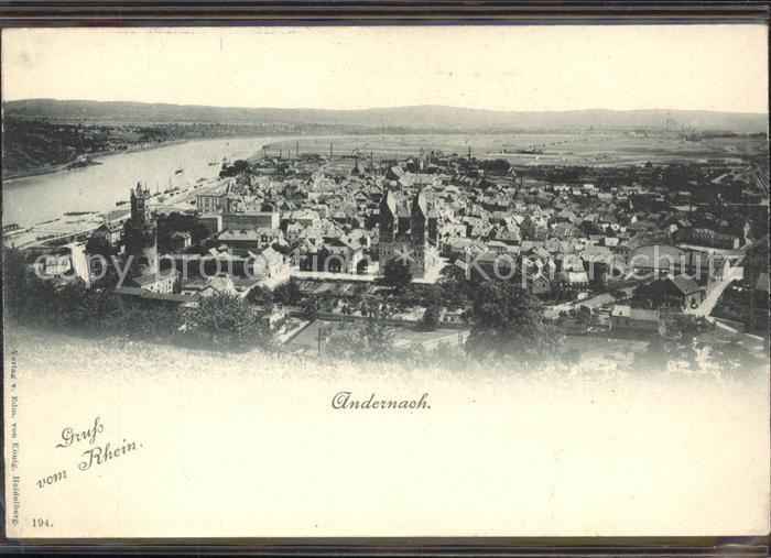 Andernach Rhein Rheinland-Pfalz Totalansicht