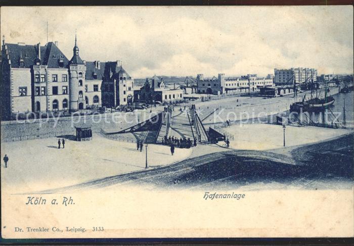 Koeln Rhein Hafenanlage