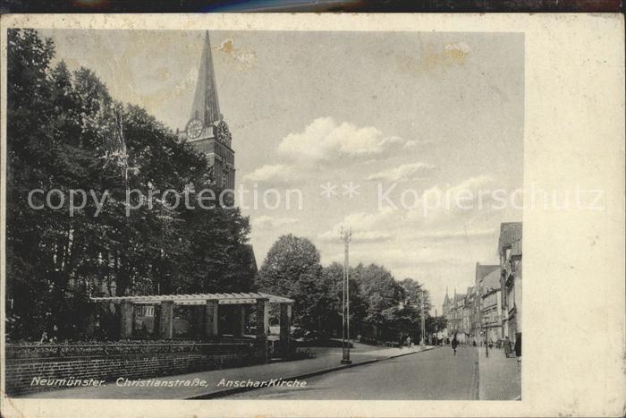 Neumuenster Schleswig-Holstein Anschar Kirche Christianstrasse