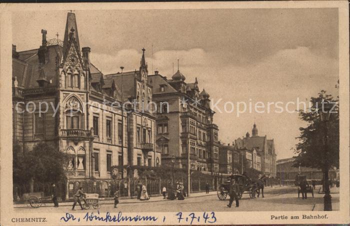 CHEMNITZ Sachsen Partie am Bahnhof