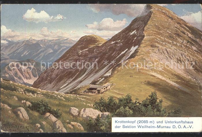 Weilheim Oberbayern Krottenkopfhuette Panorama