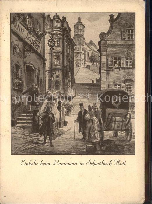 Schwaebisch Hall Einkehr beim Lammwirt