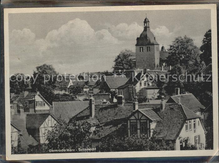 Gernrode Harz Teilansicht