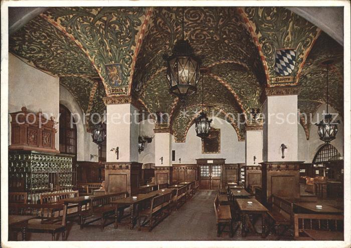Muenchen Bayern Hofbraeuhaus Gastraum