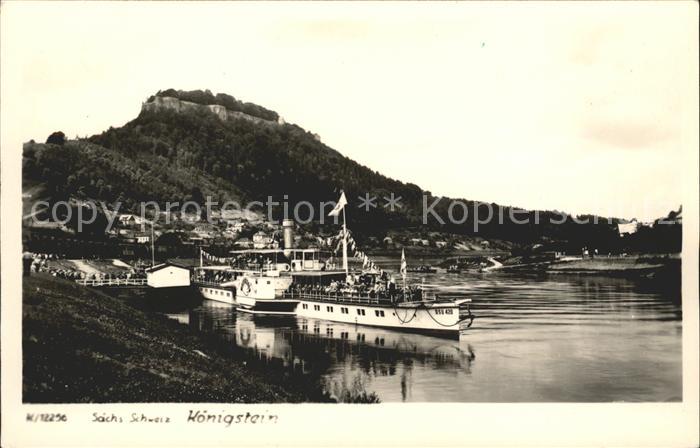 Dampfer Binnenschifffahrt Königstein Sächsische Schweiz