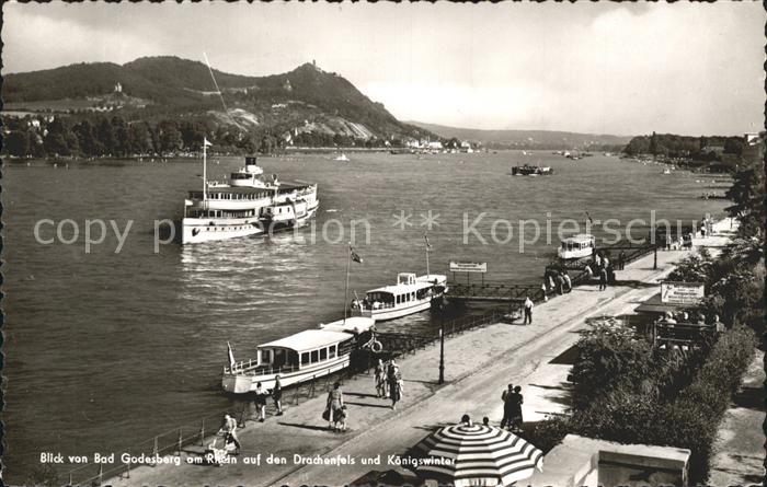 Dampfer Seitenrad Bad Godesberg Drachenfels Koenigswinter