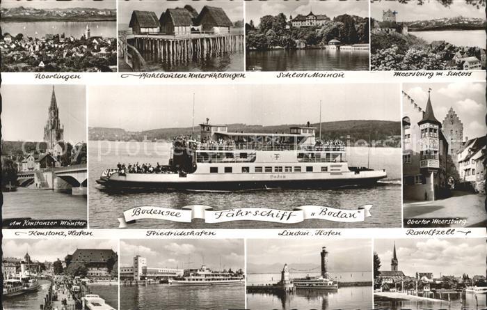 Faehre Ferry Bac Traghetto-- Fährschiff Bodau Schloss Mainau Radolfz