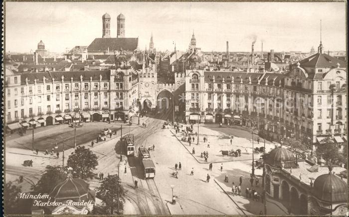 Strassenbahn Karlstor-Rondell München