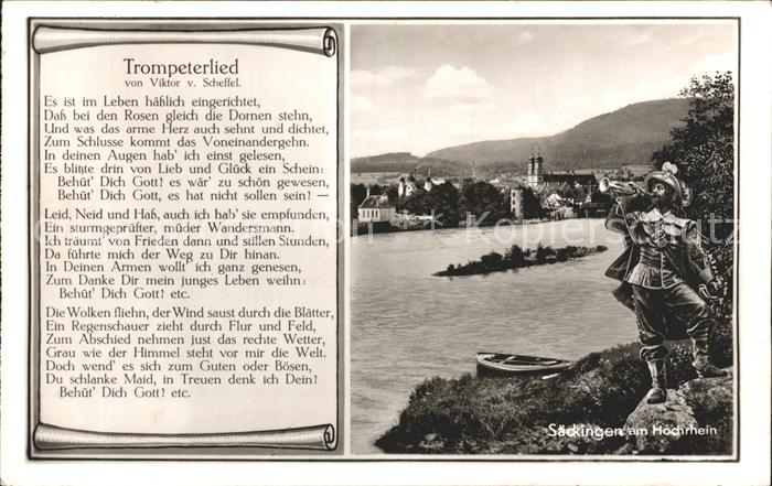 Trompeter Scheffel Trompeterlied Säckingen am Hochrhein