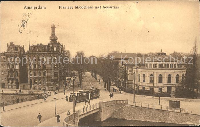 Strassenbahn Amsterdam Plantage Middellaan Aquarium
