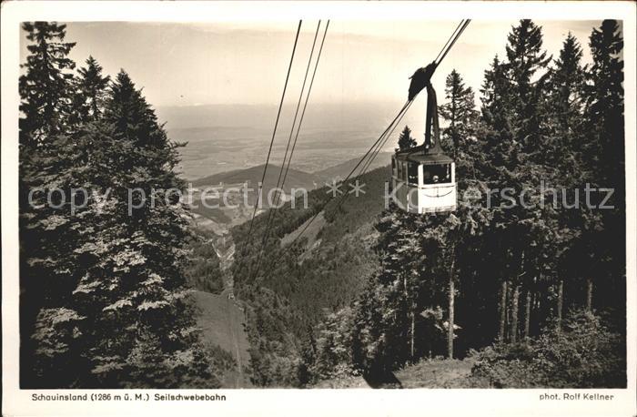 Foto Kellner Rolf Nr. 6714 Schauinsland Seilbahn