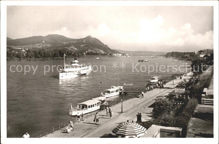 Dampfer Binnenschifffahrt Bad Godesberg Drachenfels Koenigswinter