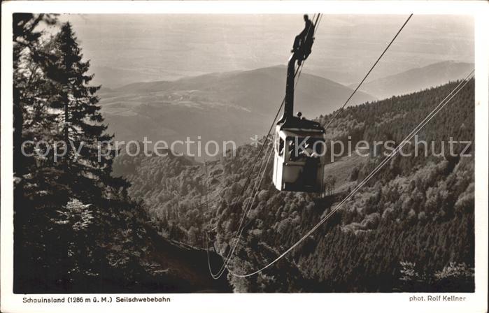 Foto Kellner Rolf Nr. 6721 Schauinsland Seilbahn