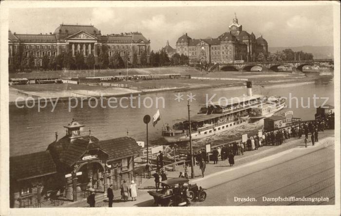 Dampfer Binnenschifffahrt Dresden Dampfschifflandungsplatz