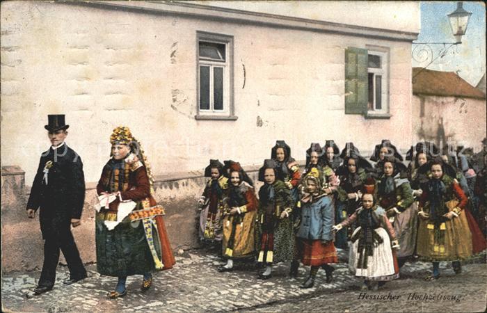 Trachten Hessen Hochzeit Hochzeitszug