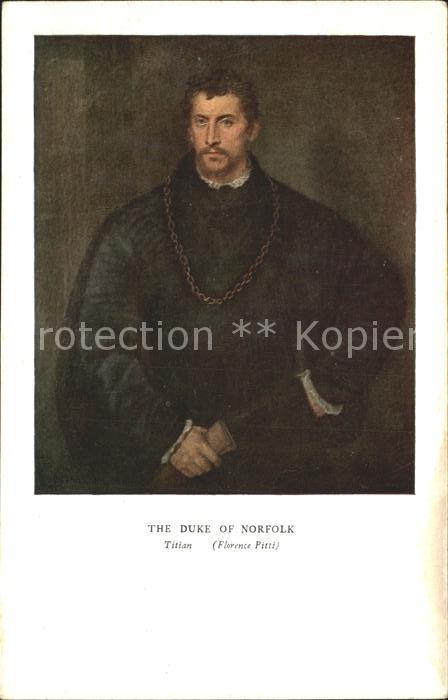 Kuenstlerkarte Alte Kuenstler Tiziano Titian The Duke of Norfolk