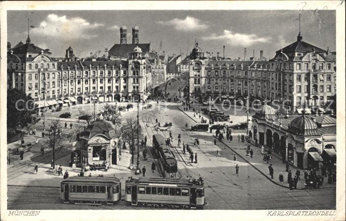 Strassenbahn Muenchen Karlsplatzrondell