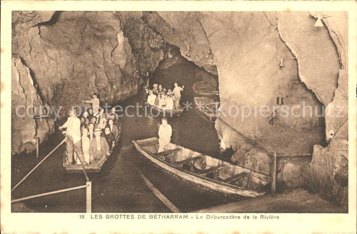 Hoehlen Caves Grottes Betharram Debarcadere de la Riviere
