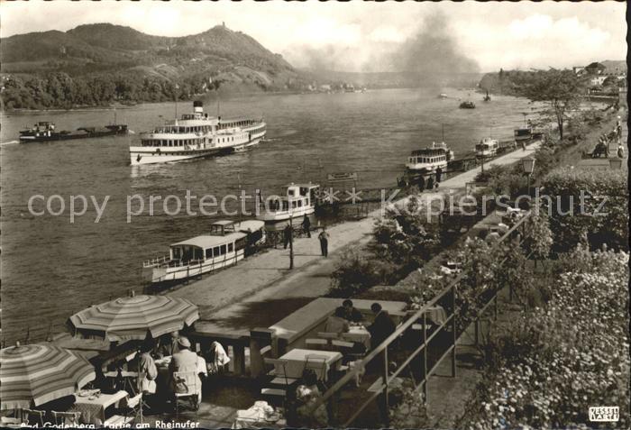 Dampfer Binnenschifffahrt Bad Godesberg Rheinufer