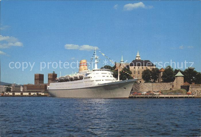 Schiffe Ships Navires M/S Vistafjord jome-port Oslo
