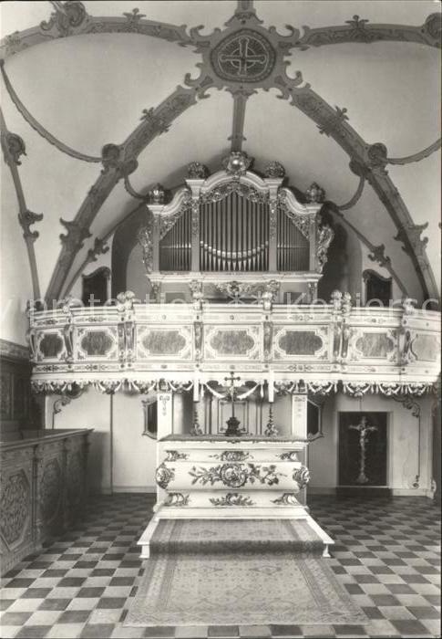 Kirchenorgel Silbermannorgel Schlosskapelle Museum Schloss Burgk