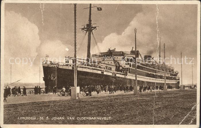 Schiffe Ships Navires M.S. Johan van Oldenbarnevelt Ijmuiden