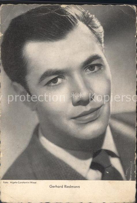 Schauspieler gerhard Riedmann